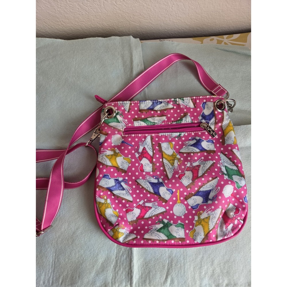 Sydney Love Sport Women Golf Bag Crossbody Featuring Golf Shoes Pink Polka Dots